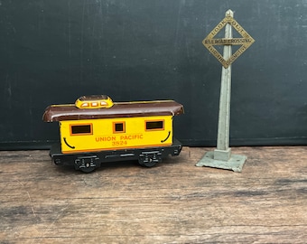 Vintage Tin metal  train car, toy