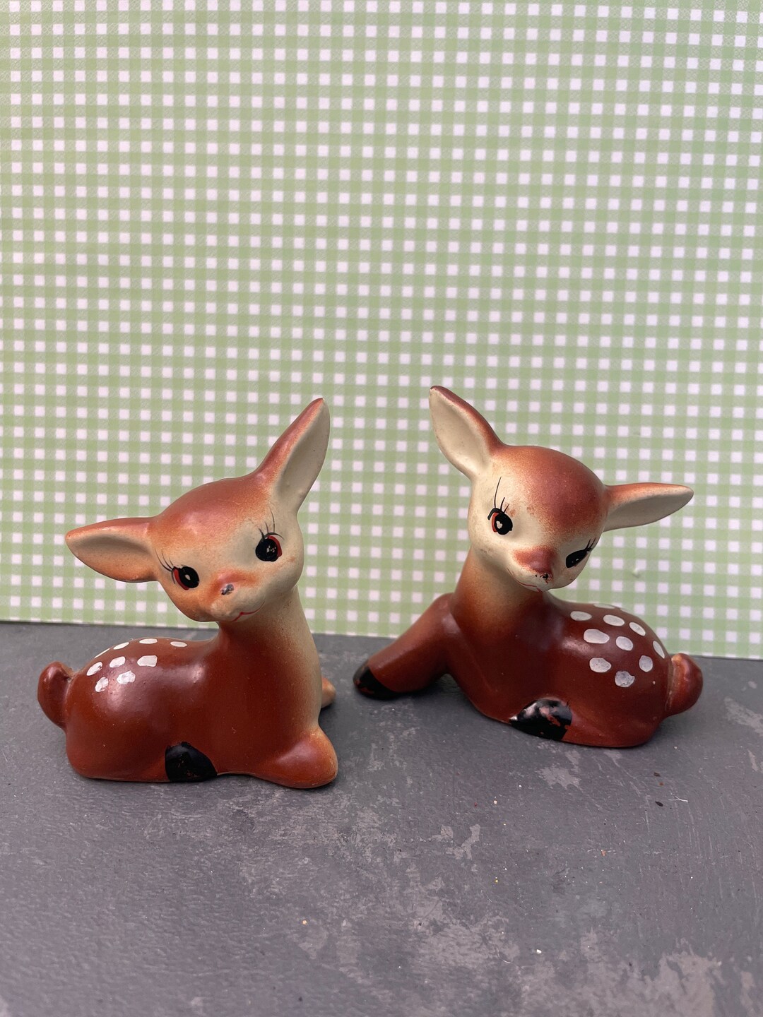 Vintage Deer Salt and Pepper Shakers Japan Etsy