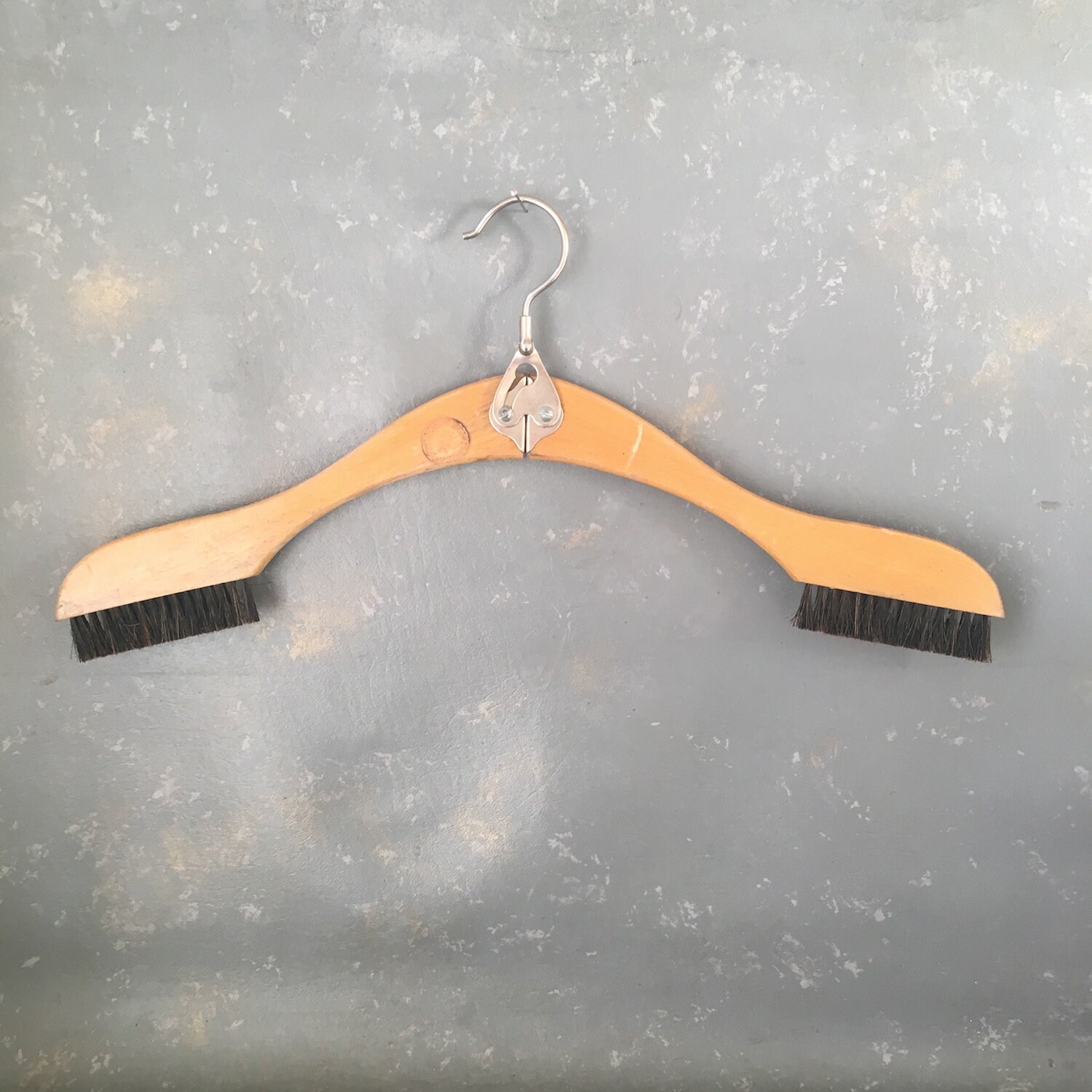 Vintage Wood Folding Hanger collectible hanger lint brush Etsy