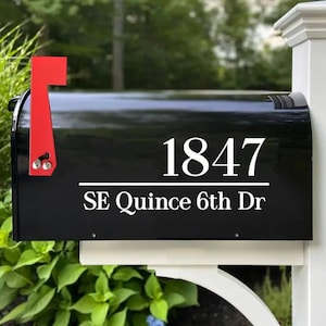 Mailbox sticker / Personalized Mailbox Numbers / Mailbox Decal / Street Address Vinyl Decal / Mailbox numbers / Name House / House sign