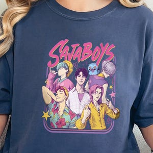 Kpop Saja Boys Shirt Kpop Demon Hunters Tshirt Demon Hunters Merch Kpop Huntrix Pin Saja Boys Fan Gifts Comfort Colors
