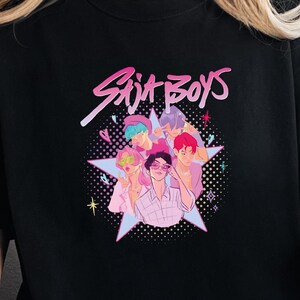 Kpop Saja Boys Shirt Kpop Demon Hunters Tshirt Kpop Huntrix Pin Shirt Saja Boys Fan Gifts Comfort Colors