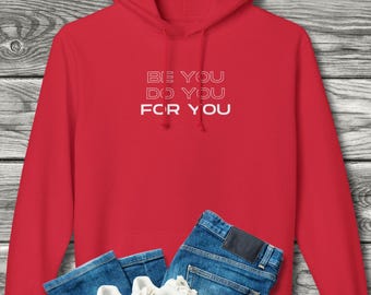 Inspirierender grafischer Unisex-Hoodie, hergestellt in den USA