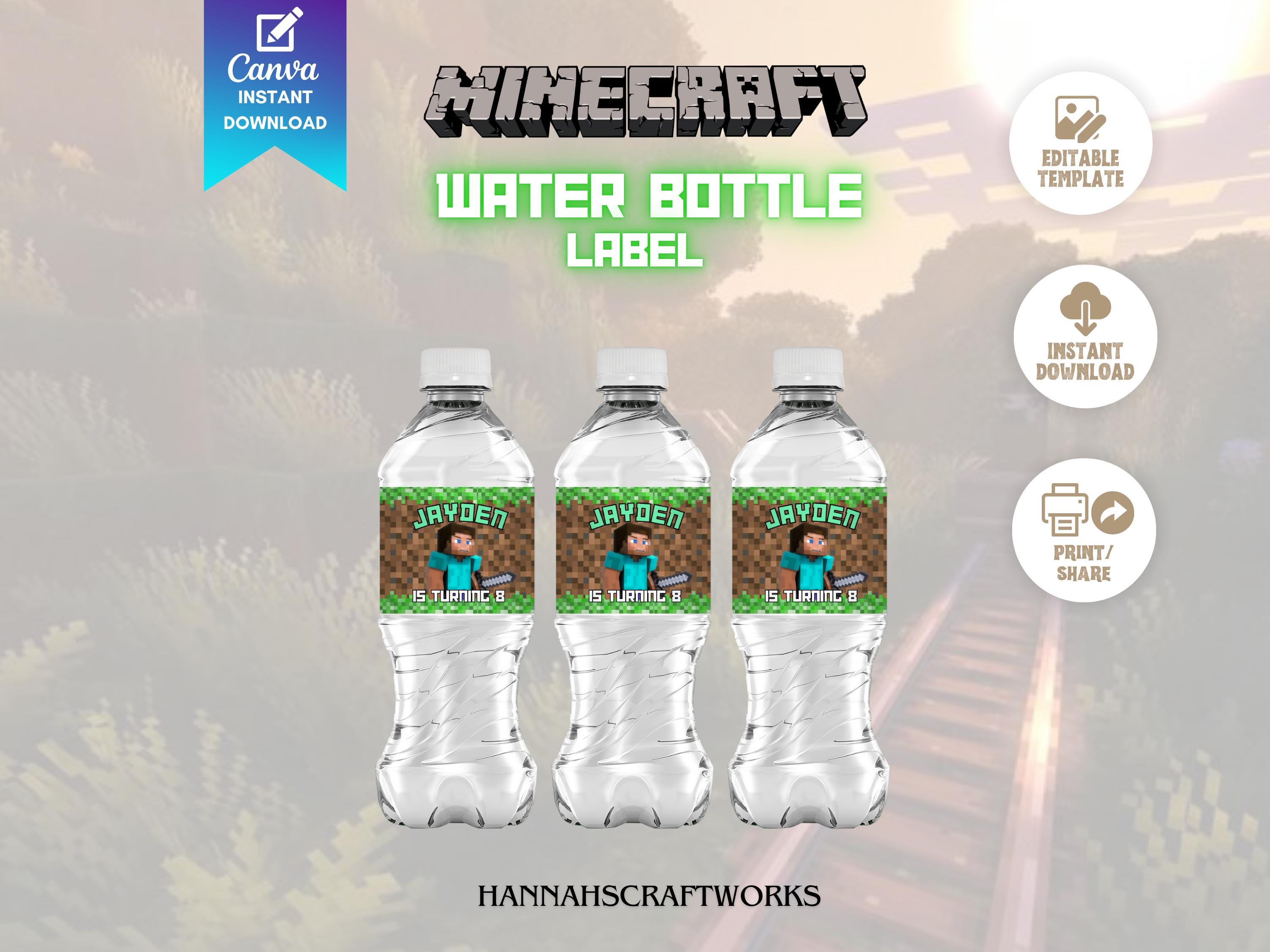Minecraft Drink Wraps