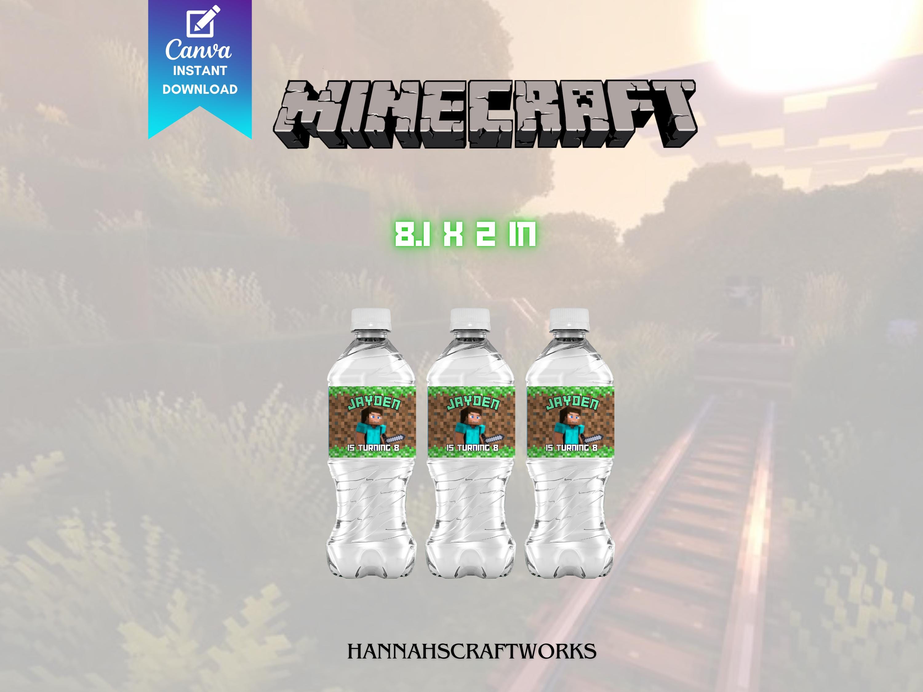 Minecraft Drink Wraps
