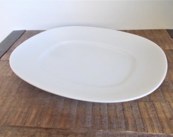Vintage Rosenthal Epoque 10 1/2" Crisp White Squared Oval Serving Platter
