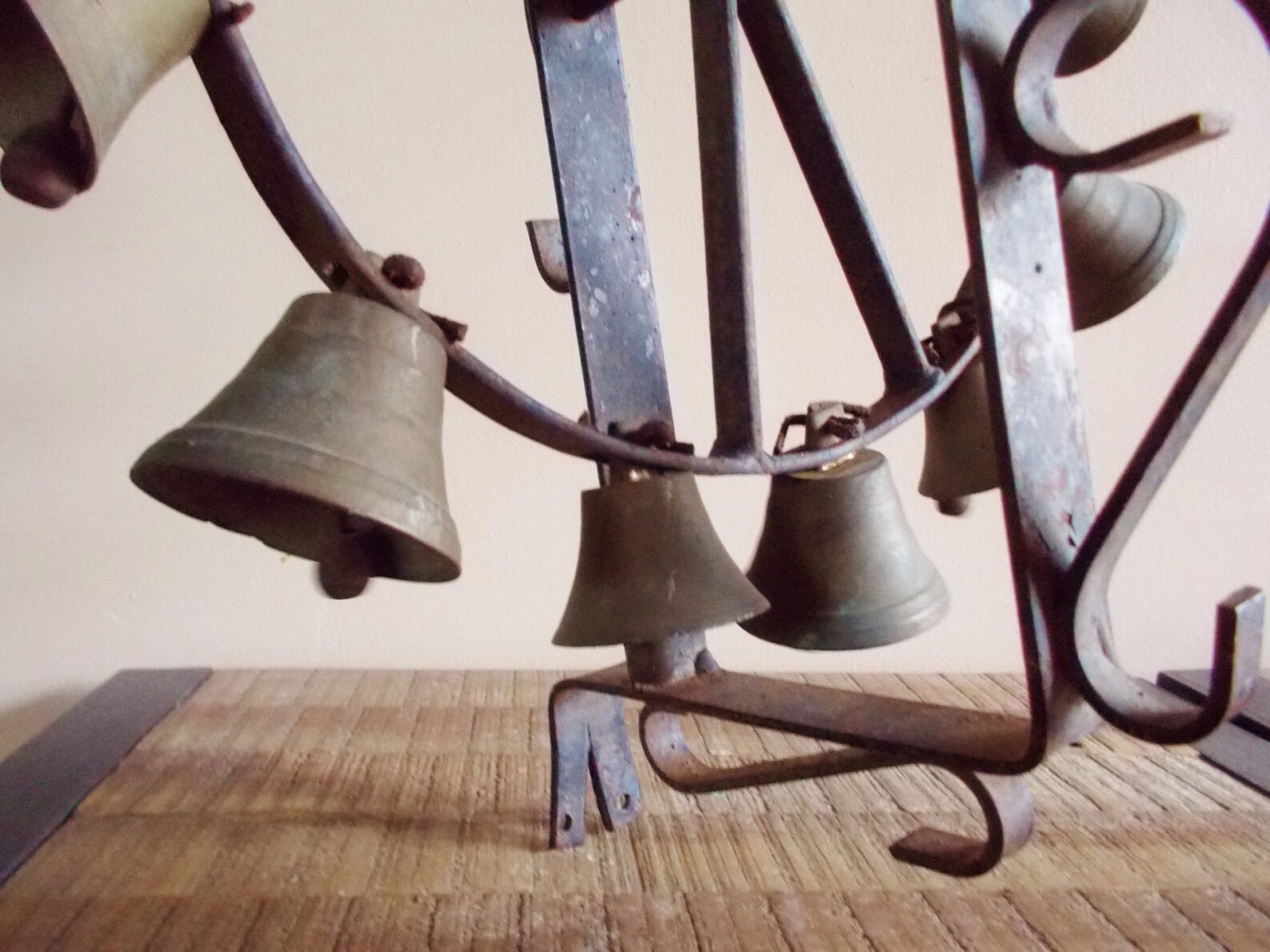 Antique Rotating Wrought Iron Door Bells/ Chimes Etsy