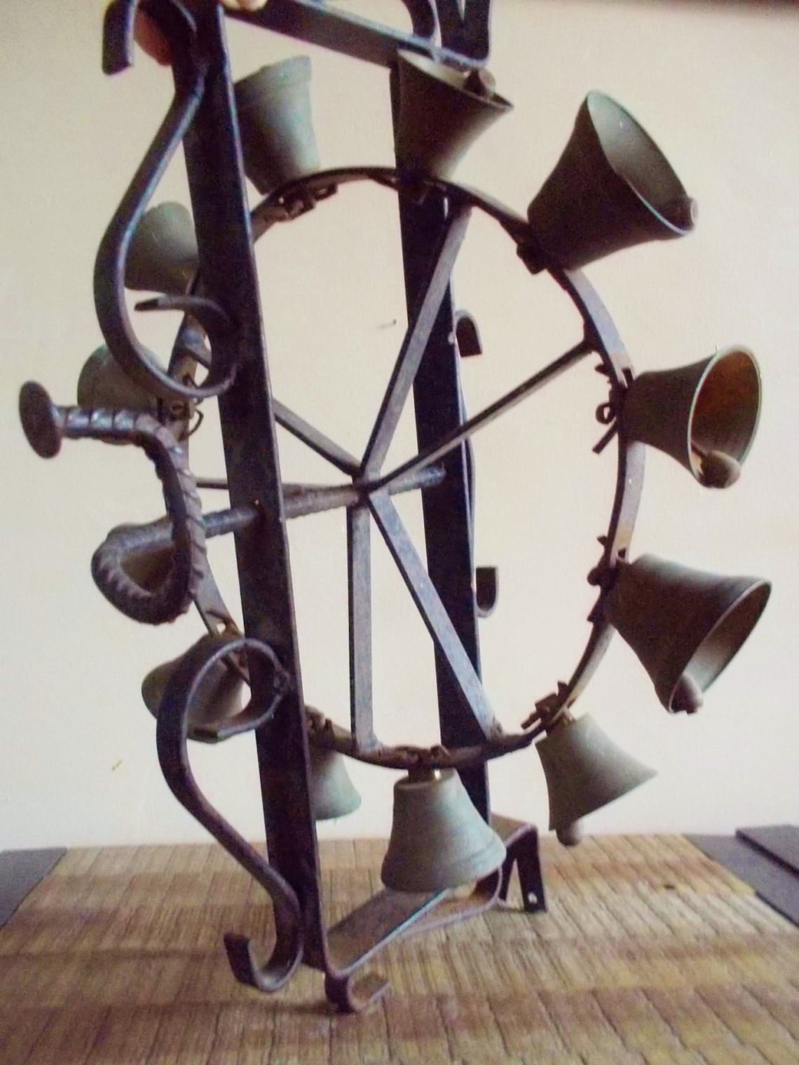 Antique Rotating Wrought Iron Door Bells/ Chimes Etsy