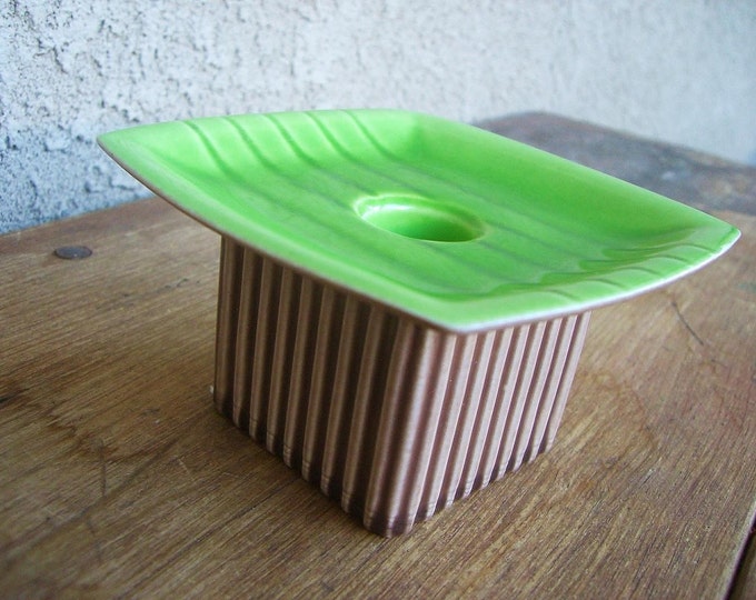 1940s Roselane Pottery Art Deco Candle Holder Etsy