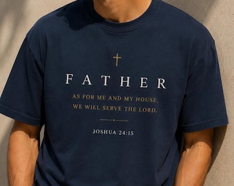 Camiseta personalizada con versículo bíblico para papá, camiseta con la oración a nuestro padre, camiseta con escritura bíblica