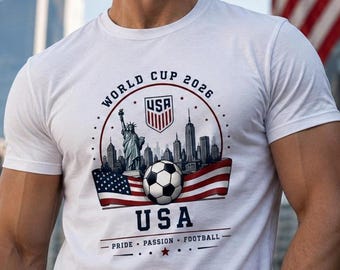 Camiseta de fútbol de EE. UU. para el Mundial 2026, camiseta con estampado de la Estatua de la Libertad.