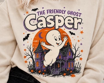 Comfort Colors®, Casper Movie Sweatshirt,  Vintage Halloween Ghost Sweatshirt