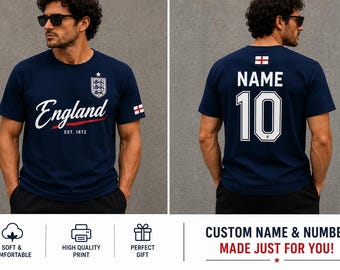 Camisetas de fútbol de Inglaterra, camiseta para el día del partido de la Copa Mundial 2026