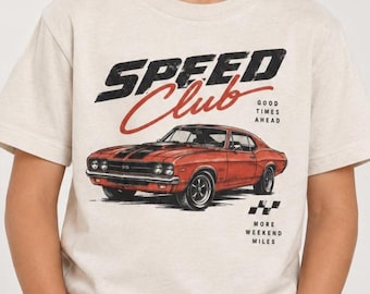 Car Lover Boy T-Shirt, Kids Race Car Tee, Car Enthusiast