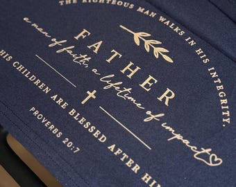 Camiseta personalizada con versículo bíblico para papá, camiseta con la oración a nuestro padre, camiseta con escritura bíblica