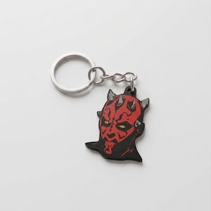Darth Maul Keychain | Sith Lord Star Wars Keyring | Kids Backpack Charm image 2