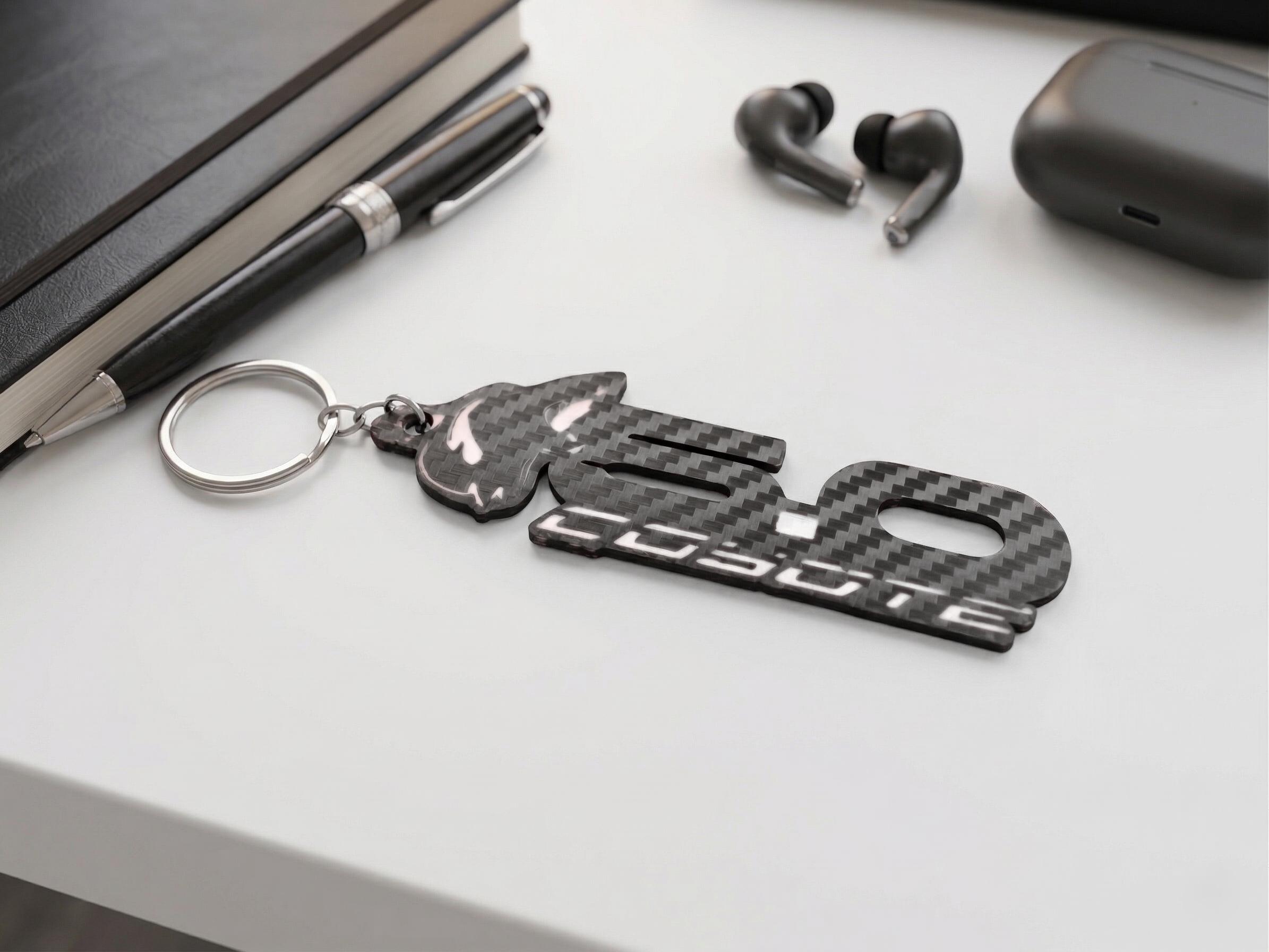 Mustang 5.0 Coyote Keychain | Carbon Fiber Textured Keyring | S550 S650 ...