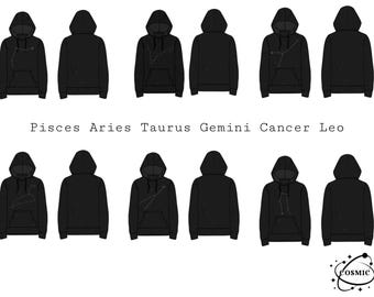 Rhinestone Zodiac Constellation Hoodie