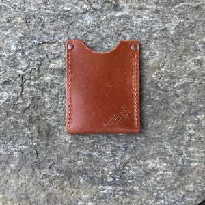 2-Karten-Geldbörse aus Leder