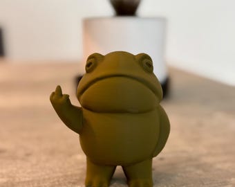 middle finger frog