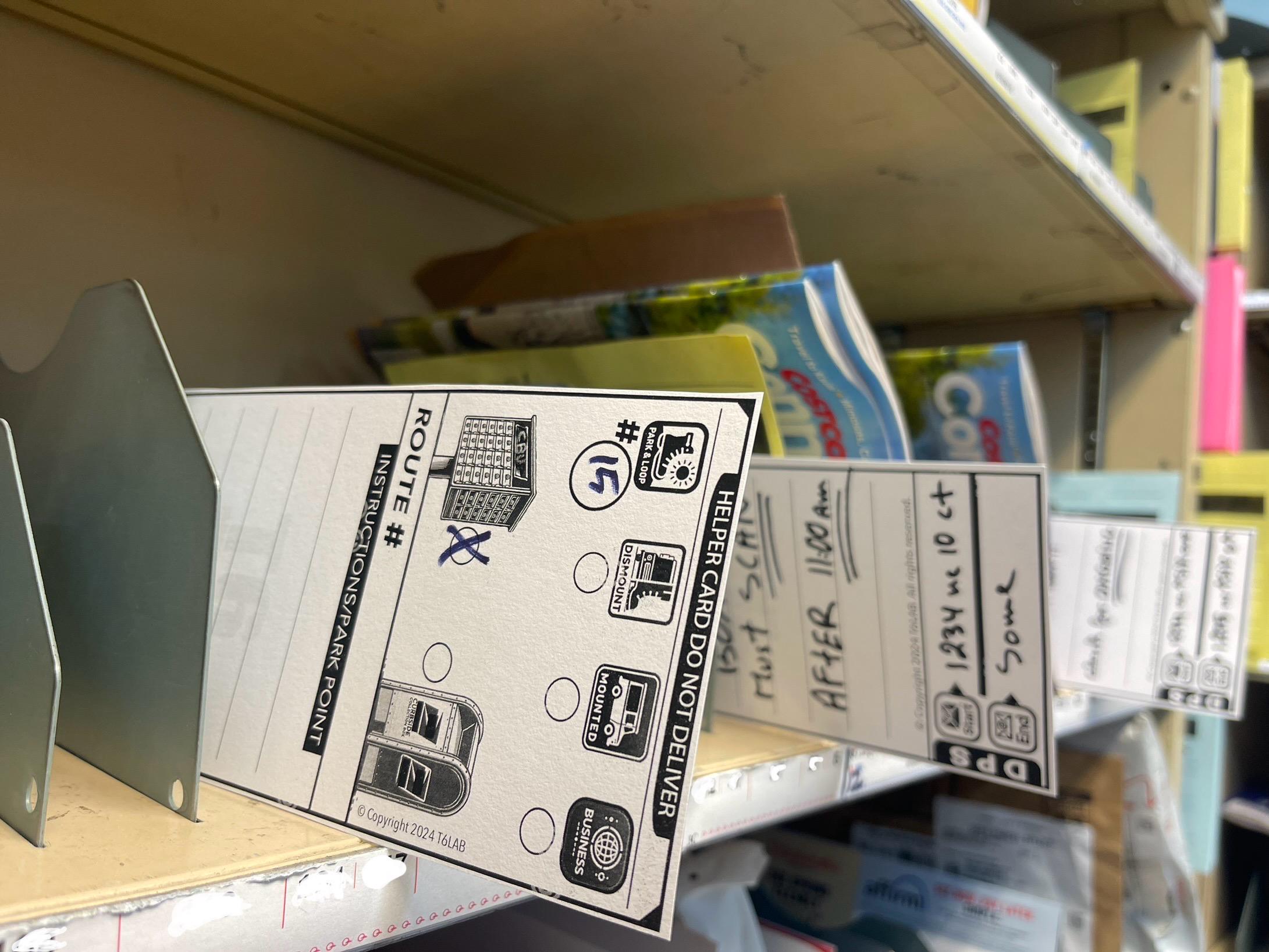 Usps Dps Rack Label Post Office Mail Carrier Helper Cards Vol.1 | CBU, Relay, Notes + DPS ...