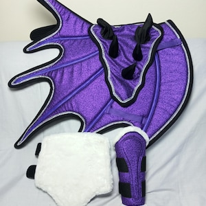 Dragon Saddle Pad: Handmade Fantasy Equestrian Gear