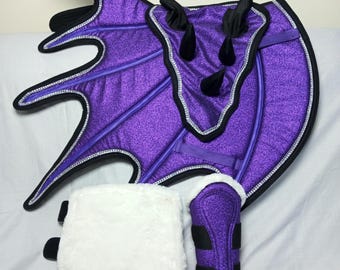 Dragon Saddle Pad: Handmade Fantasy Equestrian Gear