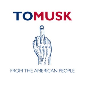 Salva l'adesivo USAID - A Musk dal popolo americano