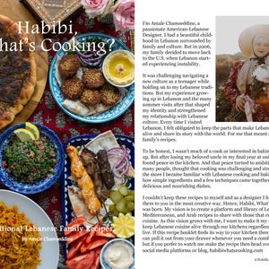 Lebanese Recipes eBook - Habibi, What's Cooking Recipes - Downloadable PDF