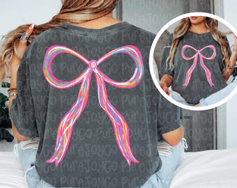 Bow Digital Design | Girly Bow Design | Colorful Bow | PNG | Hand Drawn &lt;3