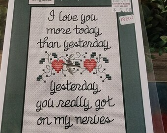 SUE HILLS I Love You More Today PATTERN -