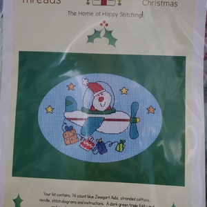 FLYING HOME FOR Christmas - Cross Stitch Card Kit By Bothy Threads -