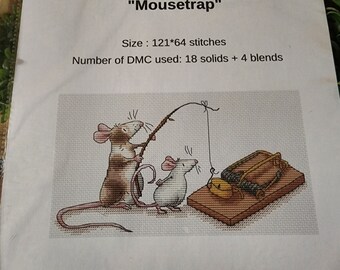 MOUSETRAP Cross Stitch Pattern