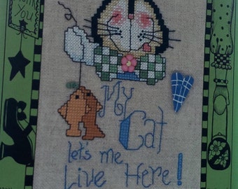 A Little Alma Lynne "MY CAT" Cross Stitch Chart -