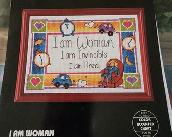 I AM WOMAN Dimensions Cross Stitch PaTTERN -