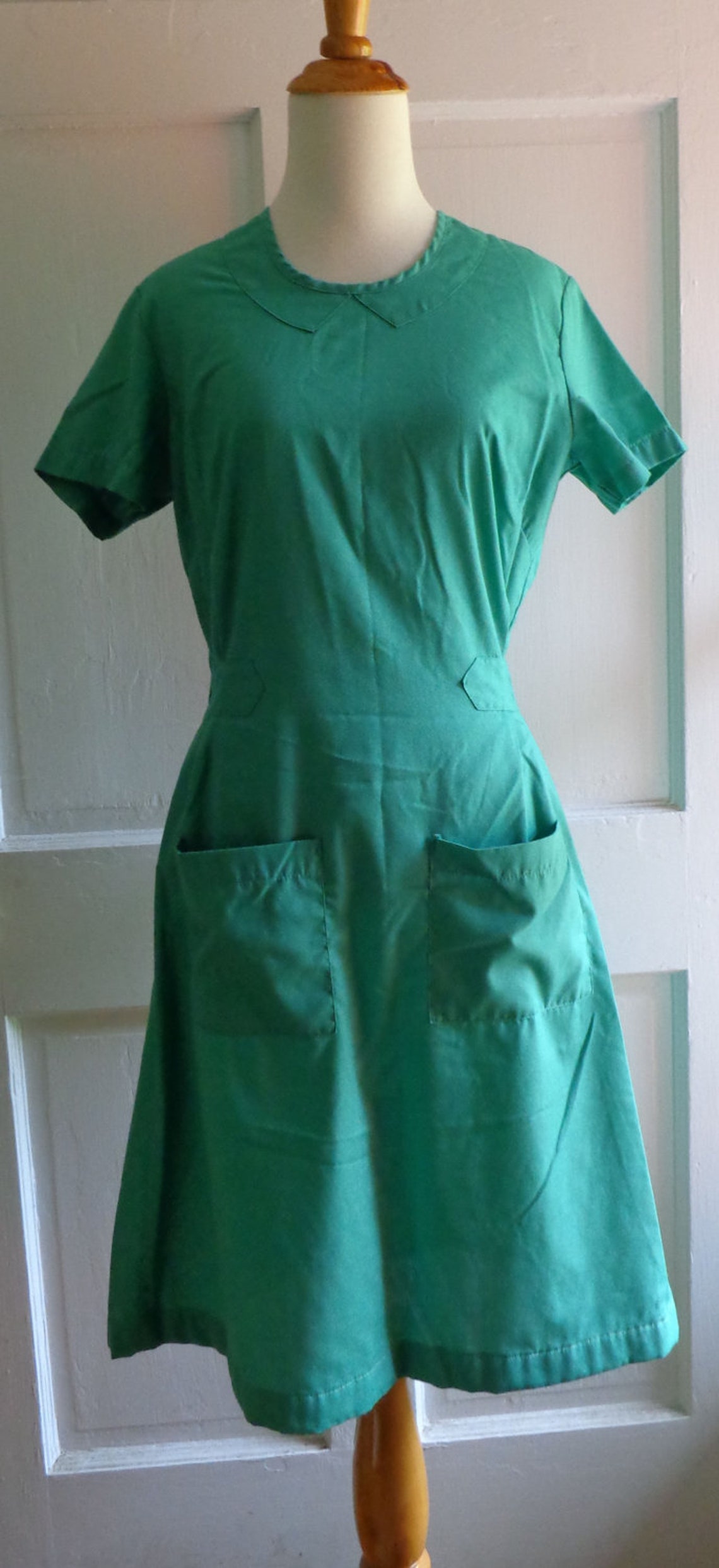 Green Vintage Scrub Dress Uniform By Angelica Etsy