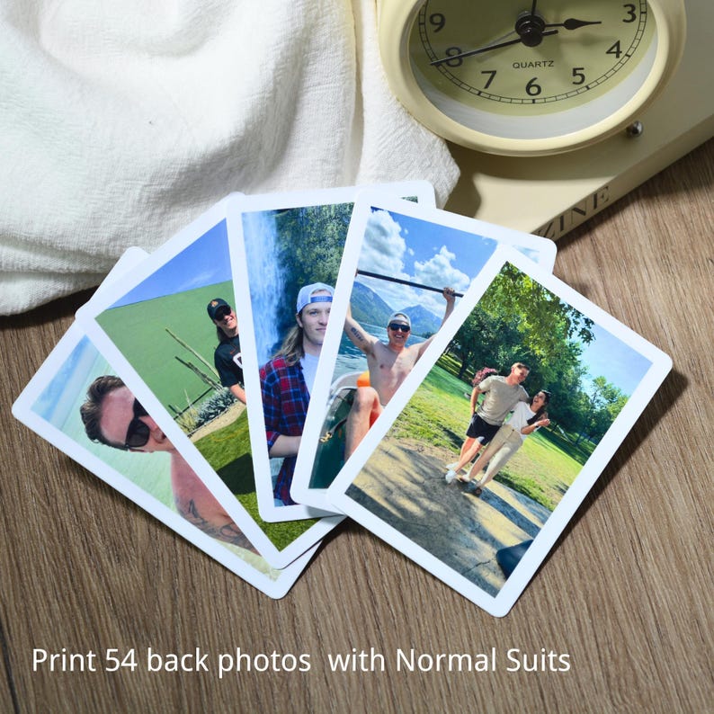 Custom Playing Cards | Personalized Photo Playing Cards| Family Party Game| Unique Photo Gift| Friend Gift| Birthday Gifts image 11
