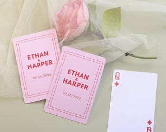 Custom Wedding Guest Book Playing Cards| Wedding Guest Book Alternative| Blank Playing Cards| Bridal Shower Favors