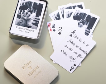 Custom Guest Book Playing Cards, Wedding Guest Book Alternative, Blank Playing Cards,  Guest Cards Deck, Wedding Favors