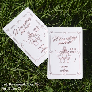 Personalisiertes Gästebuch | Hochzeitsgästebuch Alternative| Leere Spielkarten | Brautparty| Gastgeschenke Hochzeit Geschenk