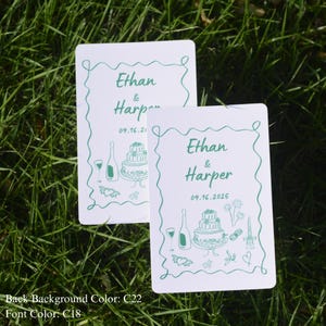 Personalisierte Gästebuch Karten | Hochzeitsgästebuch Alternative| Leere Spielkarten | Brautparty| Gastgeschenke Hochzeit Geschenk