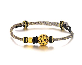 24K Pure Gold Braided Bracelet, Men's Jewelry Gift