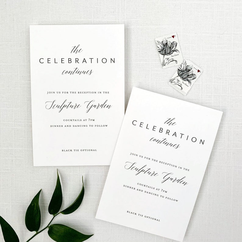 Copper and Grey Modern Wedding Invitation Set Sample Copper Invitations Grey Wedding Invitations SAMPLE SET image 5