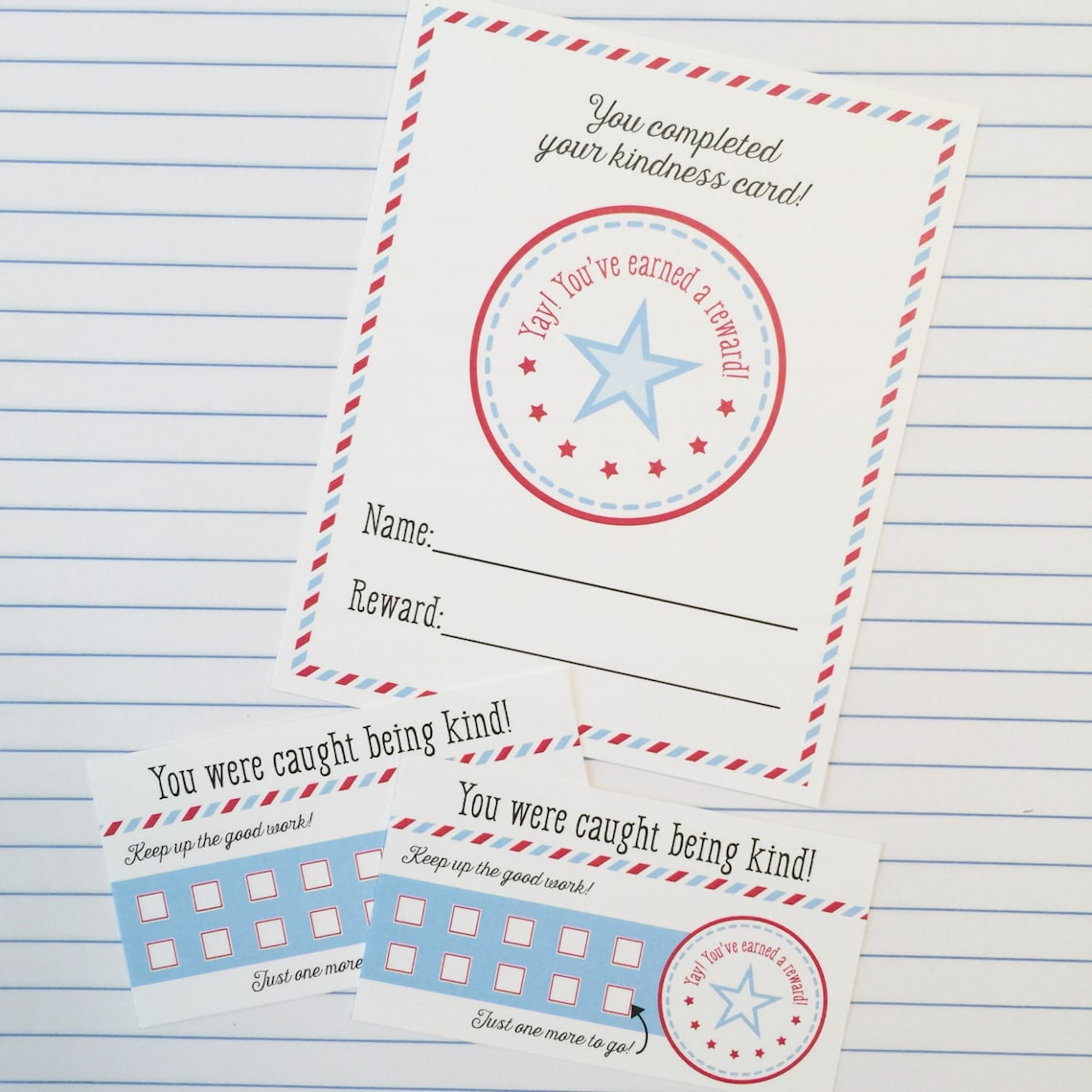 Classroom Reward Cards and Student Reward Certificates for Etsy