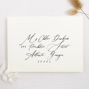 Modern Minimal Wedding Invitation - Modern Script Wedding Invitation - Minimal Invitation Sample Set image 4