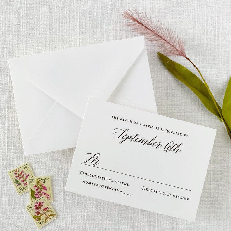 Modern Classic Wedding Invitations Traditional Wedding - Etsy