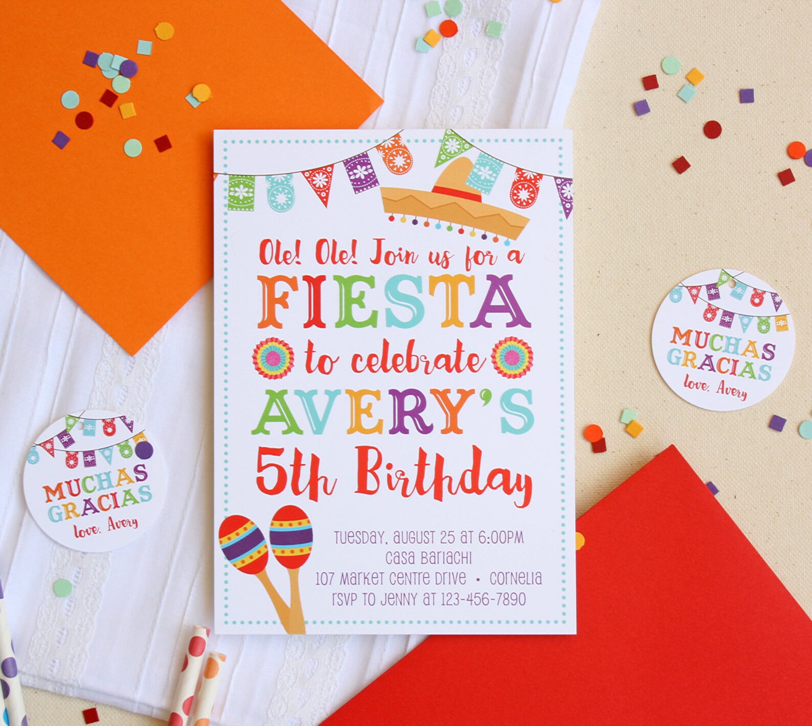 Fiesta Invitation Fiesta Birthday Invitations Fiesta Party Etsy