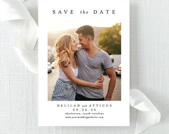 Classic Minimal Photo Save the Date
