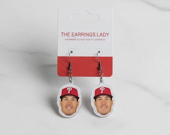 JT Realmuto Face Earrings
