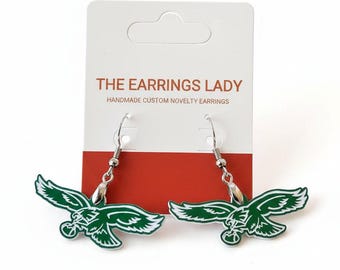 Philadelphia Eagles Retro Eagle Earrings – Game Day Pride Accessory
